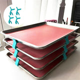 Tray Stackers - Baking Sheet Stackers - Baking Sheet Rack, Tray Stackers for Cookie Sheets, for Canteens Fast (16pcs) In Australia - Darrahopens