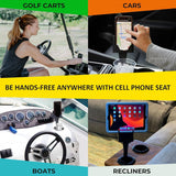 CELL PHONE SEAT - Cup Holder Phone Holders for Your Car and Truck, Cell Phone Car Mount, Smartphone, Android,Cases