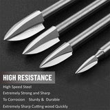 Wood Carving Tools for Rotary Tool, 5 PCS HSS Woodworking Tools Engraving Drill Bit Set Wood Crafts Grinding Tool Universal In Australia - Darrahopens