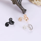 3 Pair Ear Ornament,Acupressure Earrings,Non Pierced Ears Earrings for Acupressure,Earrings (Black+Gold+Sliver) In Australia - Darrahopens