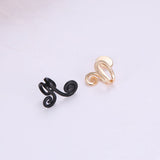3 Pair Ear Ornament,Acupressure Earrings,Non Pierced Ears Earrings for Acupressure,Earrings (Black+Gold+Sliver)