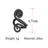 3 Pair Ear Ornament,Acupressure Earrings,Non Pierced Ears Earrings for Acupressure,Earrings (Black+Gold+Sliver)