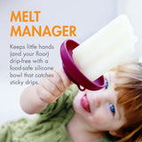 Popsicle Holders for Kids - Catches Drips Before They Drop - Frozen Popsicle and Ice Cream Holder- 4 Count