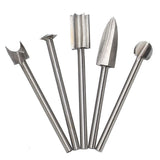 5pcs Woodworking Drill Bits Engraving Cutter Milling Root Wood Carving Tool Kit it is sturdy and durable for long term use In Australia - Darrahopens