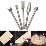 5pcs Woodworking Drill Bits Engraving Cutter Milling Root Wood Carving Tool Kit it is sturdy and durable for long term use In Australia - Darrahopens