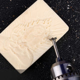 5pcs Woodworking Drill Bits Engraving Cutter Milling Root Wood Carving Tool Kit it is sturdy and durable for long term use