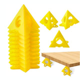 20Pcs Pyramid Stands Paint Triangle Stands Cabinet Door Risers Yellow Cone Canvas Door Risers Support Stands Painting
