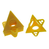 20Pcs Pyramid Stands Paint Triangle Stands Cabinet Door Risers Yellow Cone Canvas Door Risers Support Stands Painting
