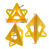 20Pcs Pyramid Stands Paint Triangle Stands Cabinet Door Risers Yellow Cone Canvas Door Risers Support Stands Painting