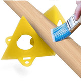 20Pcs Pyramid Stands Paint Triangle Stands Cabinet Door Risers Yellow Cone Canvas Door Risers Support Stands Painting