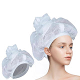 Net Plopping Cap For Drying Curly Hair, Net Plopping Bonnet With Drawstring, Net Plopping Satin Diffuser Cap