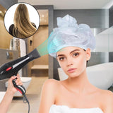 Net Plopping Cap For Drying Curly Hair, Net Plopping Bonnet With Drawstring, Net Plopping Satin Diffuser Cap