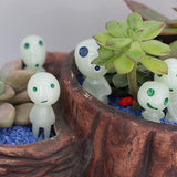 10Pcs Glow in The Dark Tree Elves Garden Statue Decor Miniature Luminous Ghost Princess Tree Spirit Fairy Garden Accessories