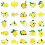 Lemon Stickers |50Pcs Lemon Waterproof Vinyl Decals for Water Bottles Laptop Luggage Cup Computer Mobile Phone Skateboard