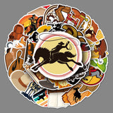 Cowboy Stickers Country Western Stickers Pack 50pcs-Suitable for Laptop Travel Case Notebook Phone Car Scrapbook Water Bottle In Australia - Darrahopens