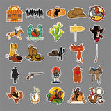 Cowboy Stickers Country Western Stickers Pack 50pcs-Suitable for Laptop Travel Case Notebook Phone Car Scrapbook Water Bottle In Australia - Darrahopens