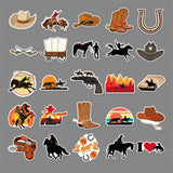 Cowboy Stickers Country Western Stickers Pack 50pcs-Suitable for Laptop Travel Case Notebook Phone Car Scrapbook Water Bottle In Australia - Darrahopens