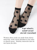 6 Pairs Sheer Socks,See Through Mesh Socks for Women,Ankle High Transparent Socks Tulle Socks keep their color, and are thin In Australia - Darrahopens