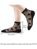 6 Pairs Sheer Socks,See Through Mesh Socks for Women,Ankle High Transparent Socks Tulle Socks keep their color, and are thin In Australia - Darrahopens