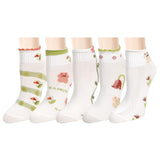 5pcs Women Fun Animal No Show Socks Non Slip Girls Cute Cat Short Socks Novelty Colorful Patterned Low Cut Socks Mom Gifts In Australia - Darrahopens