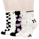 Benefeet Sox Womens Ruffle Socks Cute Cotton Crew Socks Frilly Slouch Dress Socks Lettuce Trim Turn-Cuff High Ankle Socks In Australia - Darrahopens