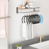 Belt/Scarf Hangers for Closet - 8 PCS Nonslip Space Saving Steel Tie Rings Holder Organizer for Neckties, (8 Pack, Black) In Australia - Darrahopens