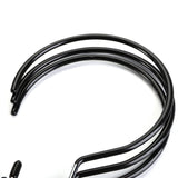 15 Pack Scarf Ring Hangers, Non-Snag Belt Hanger for Closet, Non-Slip Closet Organizer Accessory Holders for Ties Scarves, Black