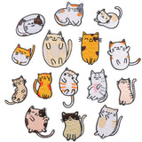 Embroidery Patches,Cute Cat Iron On DIY Decorative Applique Stickers for Clothing Jeans Bag Jackets Socks Shoes (15pcs) In Australia - Darrahopens