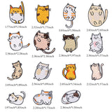 Embroidery Patches,Cute Cat Iron On DIY Decorative Applique Stickers for Clothing Jeans Bag Jackets Socks Shoes (15pcs) In Australia - Darrahopens