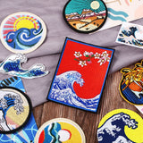 11 Pieces Patch Embroidered Applique Badge Iron on Sew on Patches Emblem Patch DIY Accessories, Patch for Clothes, Dress, Hat