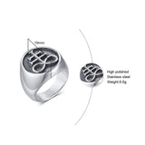 Ring Satanic Ring Pentagram Pentacle Ring Ring Stainless Steel Occult Goth Gothic Luciferian Satainism for Men Gift Seal