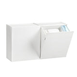 Wall Mounted Storage Box Flip Lid Design Space Saving Large Capacity Wall Mounted Storage Organizer Box for Cotton Swab