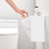 Wall Mounted Storage Box Flip Lid Design Space Saving Large Capacity Wall Mounted Storage Organizer Box for Cotton Swab