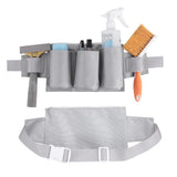 Garden Tool Belt Waterproof Oxford Fabric Gardening Tool Pouch for Family Camping Cleaning worker specific waist bag(grey)