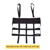 Box Fan Bag,Classic Horse Stall Fan Holder for Box Fan, Hanging Web Box Fan Carrier for Horse Stall, Barn, or RV