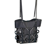 Box Fan Bag,Classic Horse Stall Fan Holder for Box Fan, Hanging Web Box Fan Carrier for Horse Stall, Barn, or RV