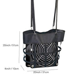 Box Fan Bag,Classic Horse Stall Fan Holder for Box Fan, Hanging Web Box Fan Carrier for Horse Stall, Barn, or RV