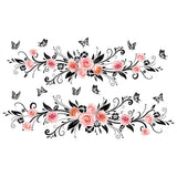 Flower Wall Stickers, Flower Wall Decals, Waterproof Peel and Stick Wall Art Decals for Bedroom Children's Room Living Room In Australia - Darrahopens