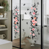 Flower Wall Stickers, Flower Wall Decals, Waterproof Peel and Stick Wall Art Decals for Bedroom Children's Room Living Room In Australia - Darrahopens