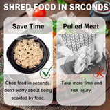 Chicken Shredder, Chicken Breast Shredding Tool Twist with Transparent Cover, Meat Shredder, Ergonomic Handle, Easy Cleaning In Australia - Darrahopens