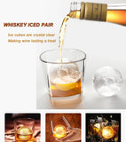 Ice Ball Maker, Set of 3 2.5 Inch Ice Spheres Mold,Round Ball ice Cube Mold for Whiskey Cocktails Juice Beverages Bourbon In Australia - Darrahopens