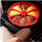 Mould Triangle 8 Grid Individual Baking Pizza Mould Oven Non Stick Moulds DIY Making Tool Bakeware Pan, for Cakes, Muffins, Cheese