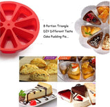 Mould Triangle 8 Grid Individual Baking Pizza Mould Oven Non Stick Moulds DIY Making Tool Bakeware Pan, for Cakes, Muffins, Cheese
