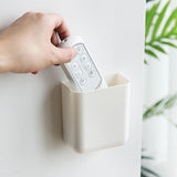 Remote Holders Wall Mount, Free Remote Holder, White Self-Adhesive Storage Box, Compatible Other Remote Controls