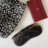 Leather Glasses Case Holder Portable Slim Sunglasses Pouch Soft Eyeglasses Eyewear Sleeve For Women Men Lightweight In Australia - Darrahopens