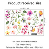 Floral Mirror Decals Flower Wall Stickers Peel and Stick Room Graphics Aesthetic Bathroom and Bedroom Decor for Girls