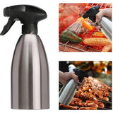 Stainless Steel Olive Oil Sprayer Bottle, 17 Oz/500ml Sauce Vinegar Sprayer Dispenser, Water Sprayer Bottle,Kitchenware Tools In Australia - Darrahopens
