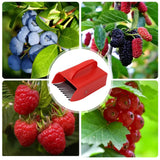 Blueberry Picker, Blueberry Pick up Scoop Berry Harvester Tool with Metal Combo, Egronimic Handle, Elderberry Picking Rake