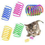 4 Pack Cat Spring Toys for Indoor Cats, Colorful & Durable Plastic Spring Coils Attract Cats to Swat, Bite, Hunt, Interactive Toys In Australia - Darrahopens