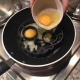 Funny Skeleton Head Breakfast Fried Egg, Silicone Non-Stick Egg Shaper Ring Creative Pancake Form Maker Cooking Tool DIY